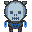 1-Blue Skull Shadow Gamougg PhantomWolfMoon Ver.