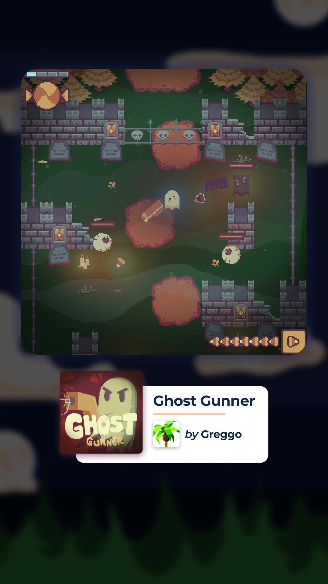 Flowlab No-code Game Engine - Ghost Gunner - Game made with Flowlab