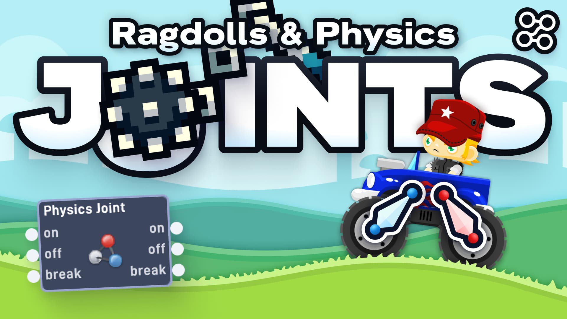 Flowlab No Code Game Engine - Make a Game with no code - Joints Video