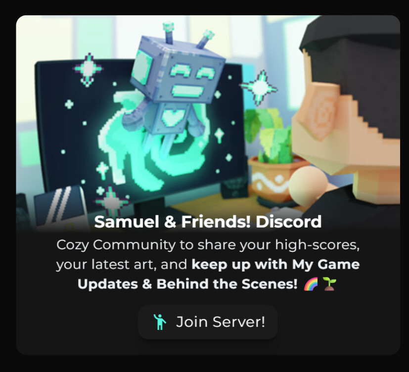 Samuel Tomé Game Developer Discord Community